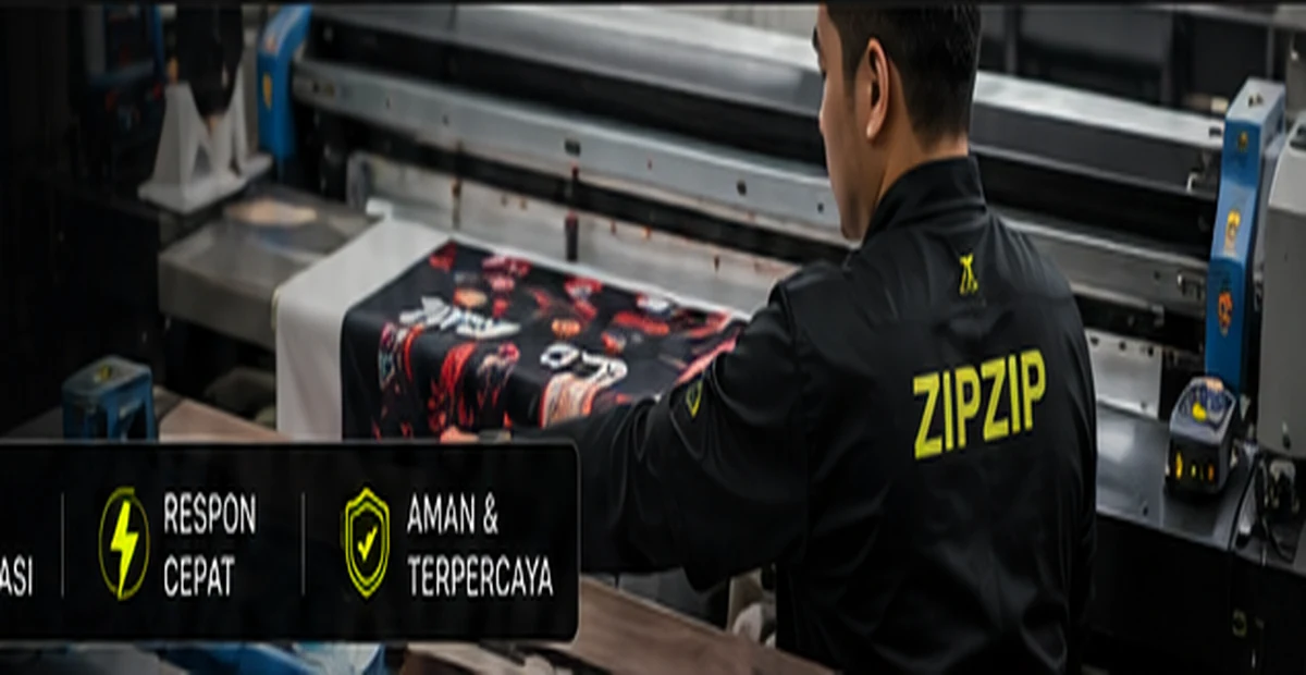 Proses produksi dan quality control jersey custom di workshop.