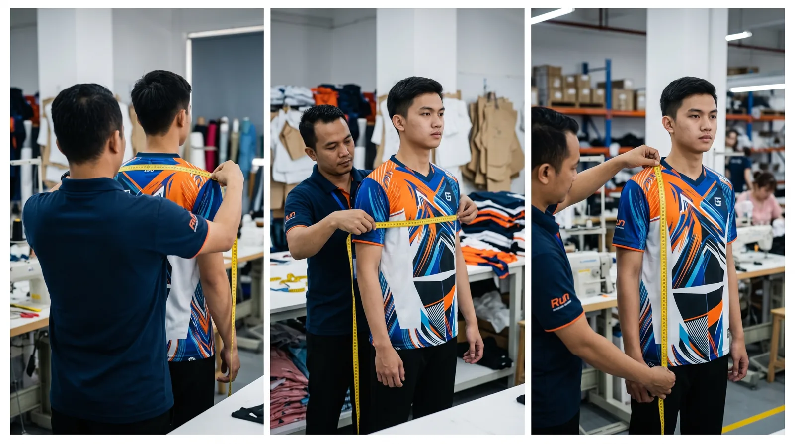 Ilustrasi cara menentukan ukuran jersey custom untuk panduan jersey printing Zipzip