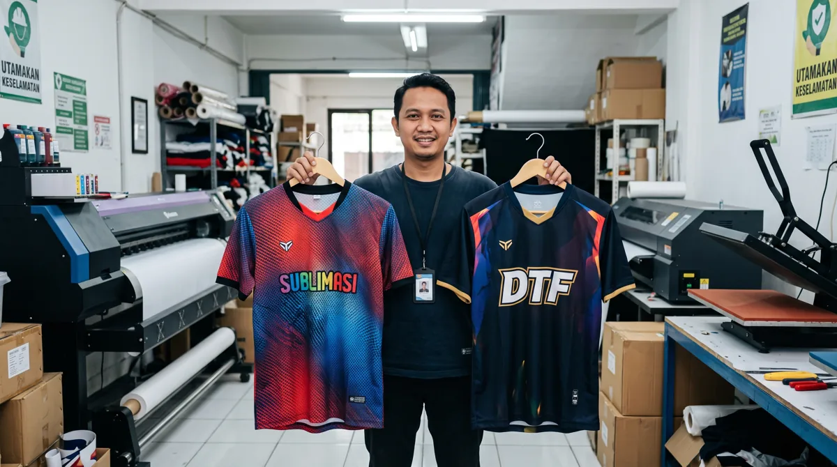 Detail perbedaan jersey printing dan sablon untuk panduan jersey custom