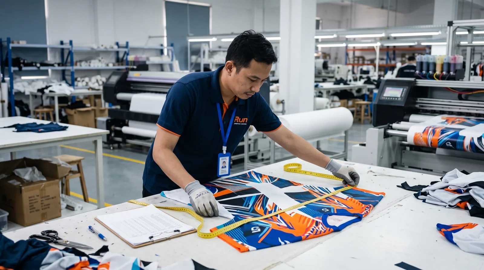 Ilustrasi proses produksi jersey printing untuk panduan jersey printing Zipzip